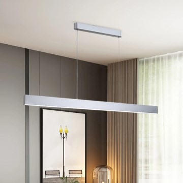 Brilagi - Lámpara de araña LED regulable SLEEKLINE SMART LED/40W/230V 3000-6000K Wi-Fi Tuya plata + control remoto
