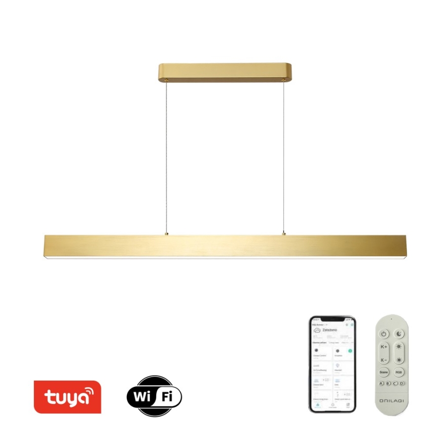 Brilagi - Lámpara de araña LED regulable SLEEKLINE SMART LED/40W/230V 3000-6000K Wi-Fi Tuya dorado + control remoto