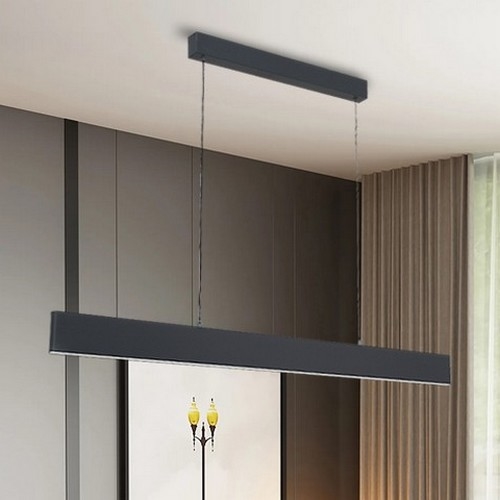 Brilagi - Lámpara de araña LED regulable SLIMLINE LED/40W/230V 3000-6000K antracita + control remoto