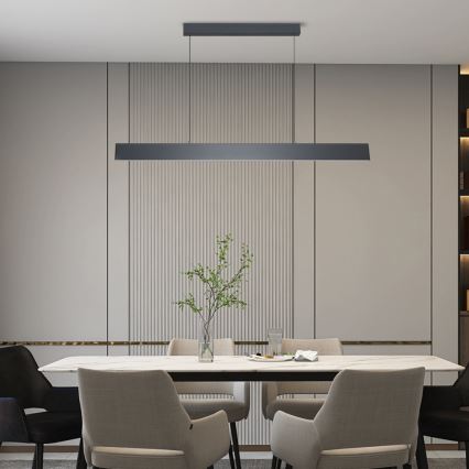Brilagi - Lámpara de araña LED regulable SLIMLINE LED/40W/230V 3000-6000K antracita + control remoto