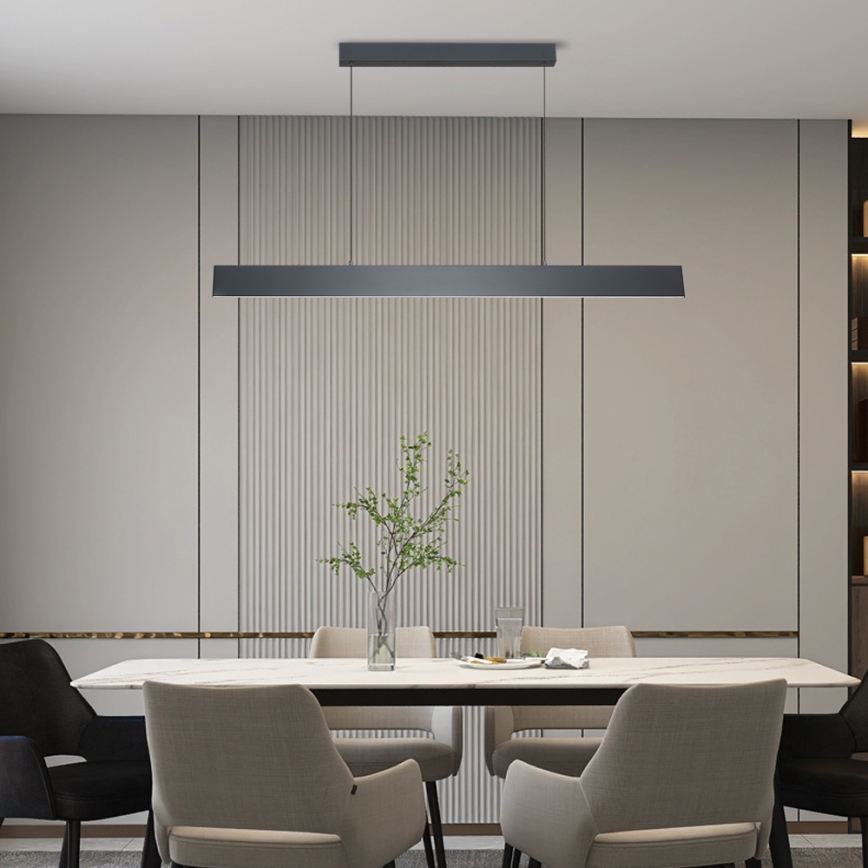 Brilagi - Lámpara de araña LED regulable SLIMLINE LED/40W/230V 3000-6000K antracita + control remoto