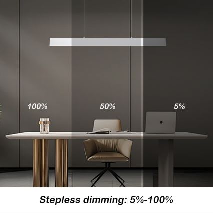 Brilagi - Lámpara de araña LED regulable SLIMLINE LED/40W/230V 3000-6000K blanco + control remoto