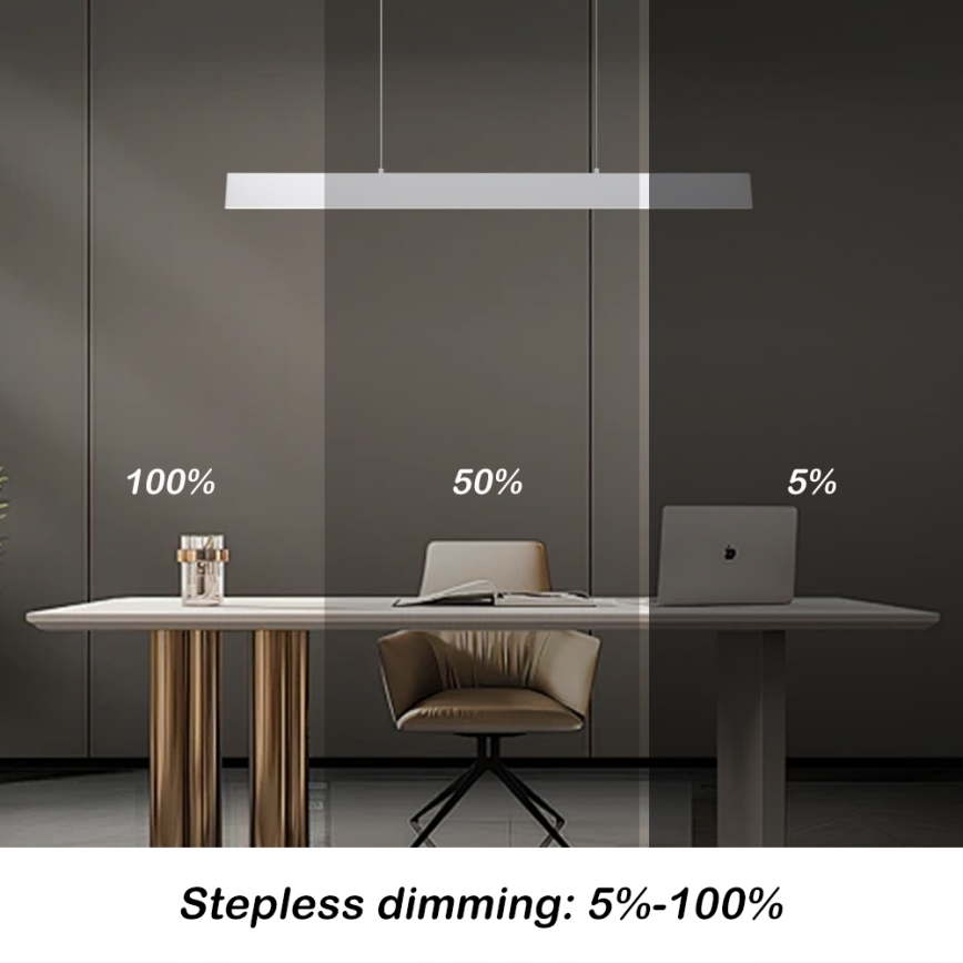 Brilagi - Lámpara de araña LED regulable SLIMLINE LED/40W/230V 3000-6000K blanco + control remoto
