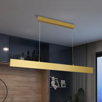 Brilagi - Lámpara de araña LED regulable SLIMLINE LED/40W/230V 3000-6000K dorado + control remoto