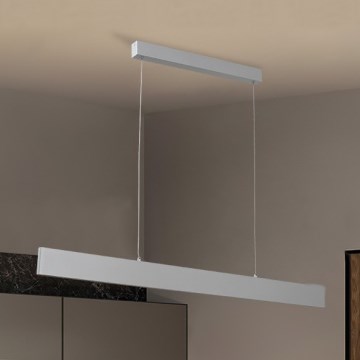 Brilagi - Lámpara de araña LED regulable SLIMLINE LED/40W/230V 3000-6000K plata + control remoto