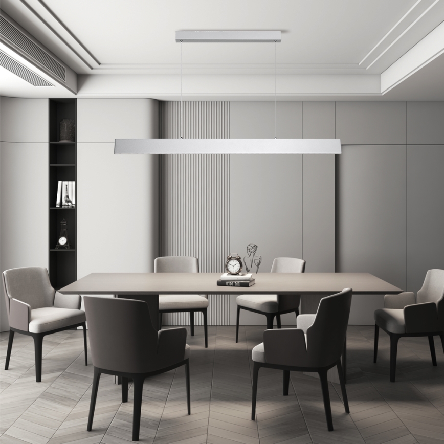 Brilagi - Lámpara de araña LED regulable SLIMLINE LED/40W/230V 3000-6000K plata + control remoto