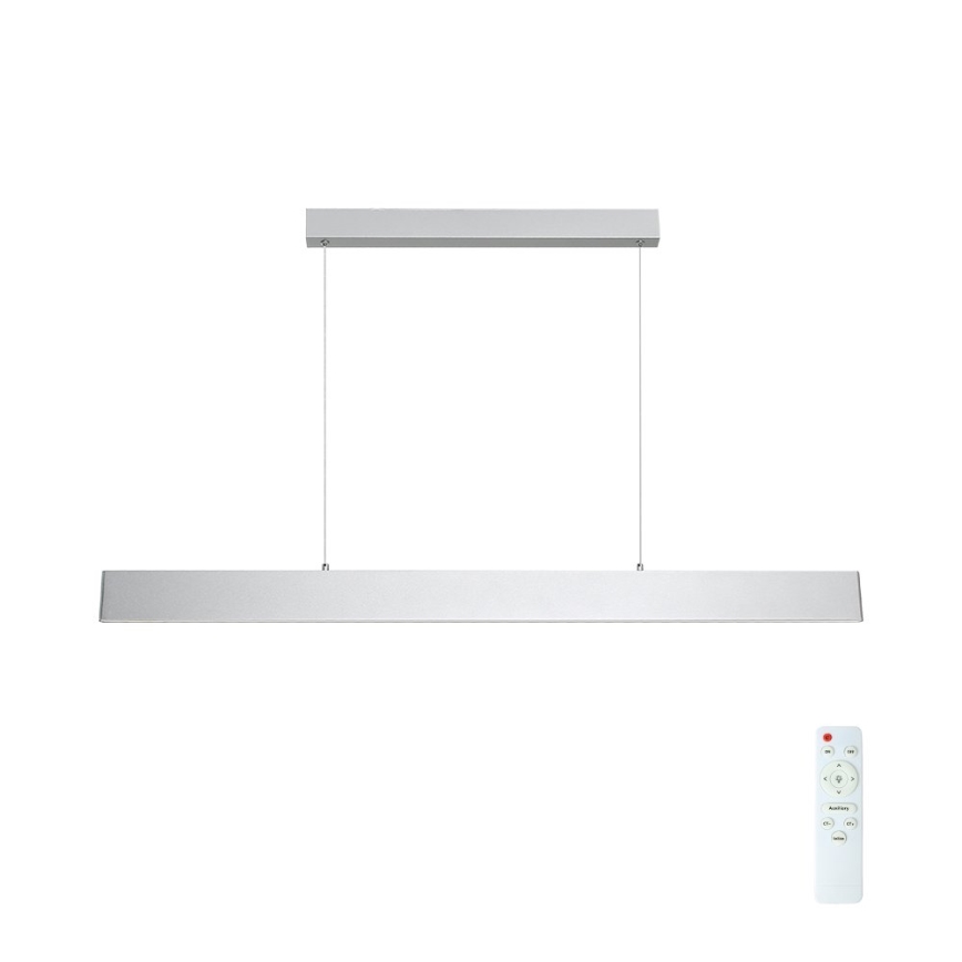 Brilagi - Lámpara de araña LED regulable SLIMLINE LED/40W/230V 3000-6000K plata + control remoto