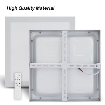 Brilagi - Luz de techo LED regulable para baño FRAME SMART LED/24W/230V 30x30 cm 3000-6000K IP44 blanco + control remoto