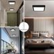 Brilagi - Luz de techo LED regulable para baño FRAME SMART LED/24W/230V 3000-6000K IP44 negro + control remoto