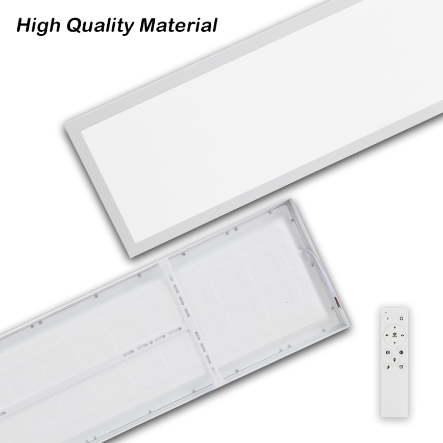 Brilagi - Luz de techo LED regulable para baño FRAME SMART LED/50W/230V 30x120 cm 3000-6000K IP44 blanco + control remoto