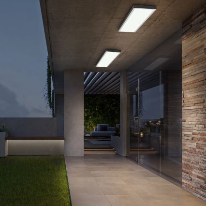 Brilagi - Luz de techo LED regulable para baño FRAME SMART LED/50W/230V 30x120 cm 3000-6000K IP44 blanco + control remoto