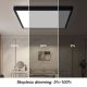 Brilagi - Luz de techo LED regulable para baño FRAME SMART LED/50W/230V 3000-6000K IP44 negro + control remoto