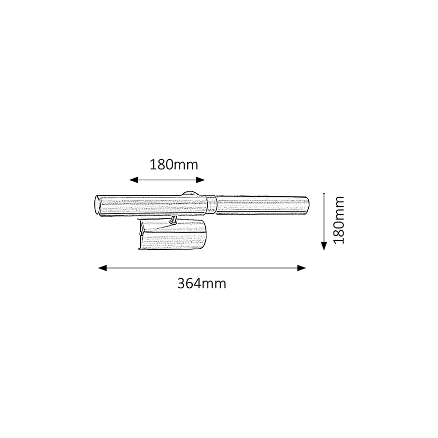 Brilagi - Lámpara de cuadro DANAE 2xE14/40W/230V bronce