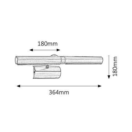Brilagi - Lámpara de cuadro DANAE 2xE14/40W/230V cromo mate
