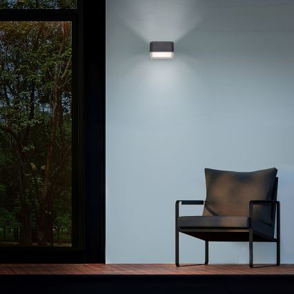 Brilagi - Aplique LED para exterior BARI LED/7W/230V 3000/4000/6000K antracita IP54