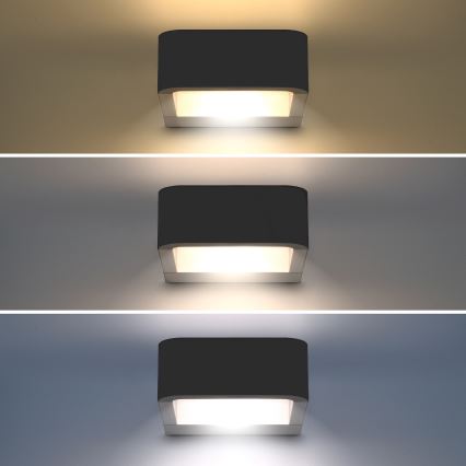 Brilagi - Aplique LED para exterior BARI LED/7W/230V 3000/4000/6000K antracita IP54