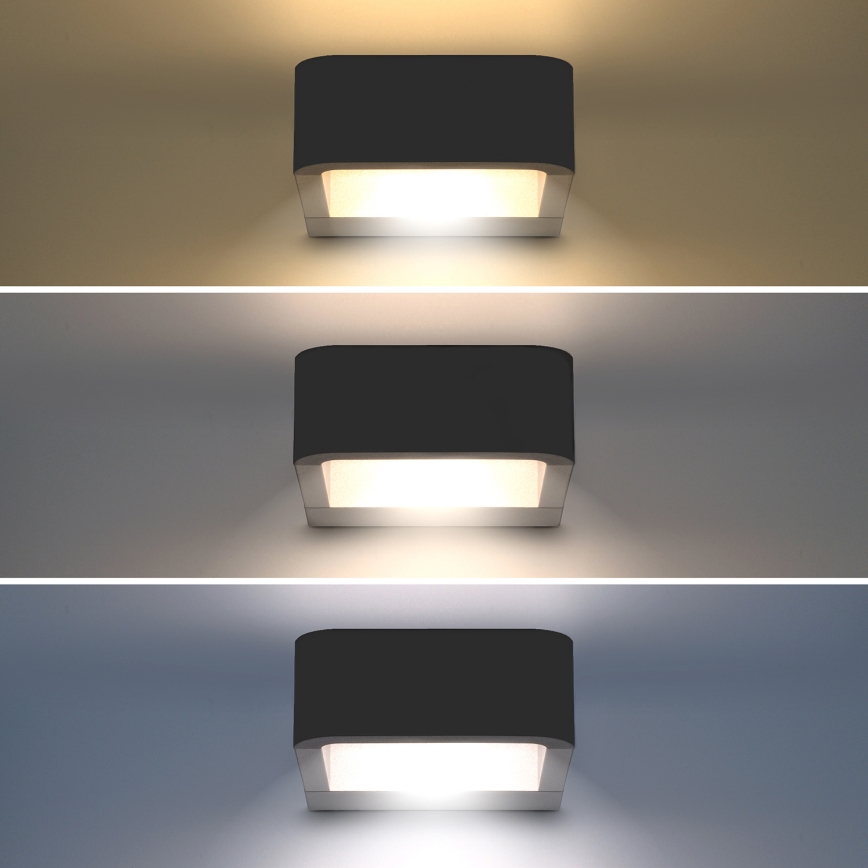 Brilagi - Aplique LED para exterior BARI LED/7W/230V 3000/4000/6000K antracita IP54