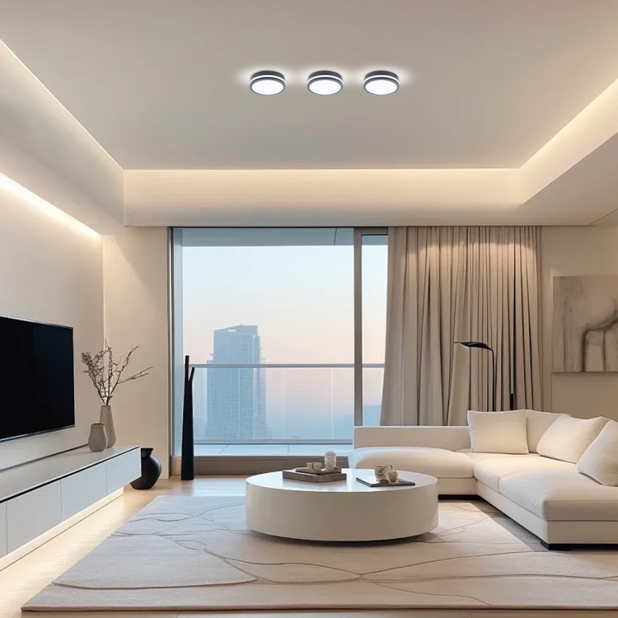 Brilagi - Lámpara de exterior LED BENE LED/18W/230V diá. 22 cm antracita IP54