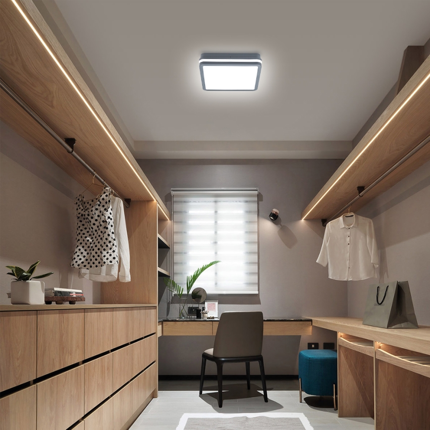 Brilagi - Lámpara de exterior LED BENE LED/24W/230V 26x26 cm antracita IP54
