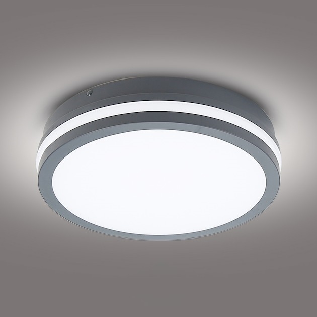 Brilagi - Lámpara de exterior LED BENE LED/24W/230V diá. 26 cm antracita IP54