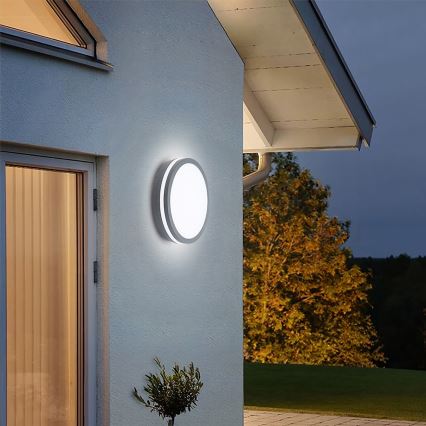 Brilagi - Lámpara de exterior LED BENE LED/24W/230V diá. 26 cm antracita IP54