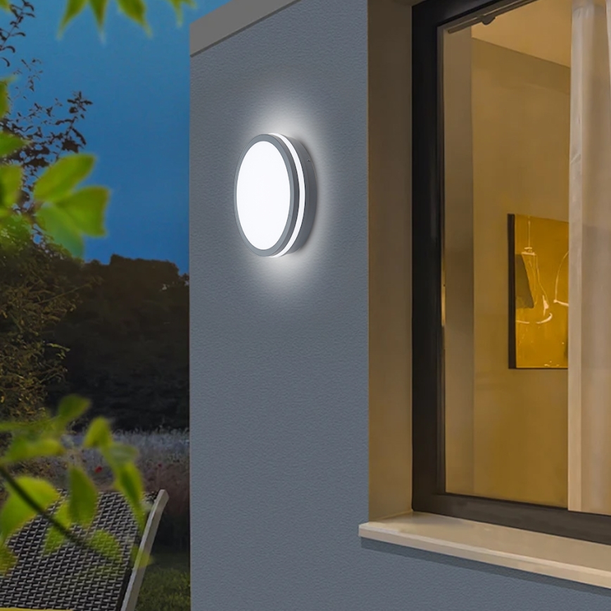Brilagi - Lámpara de exterior LED BENE LED/24W/230V diá. 26 cm antracita IP54