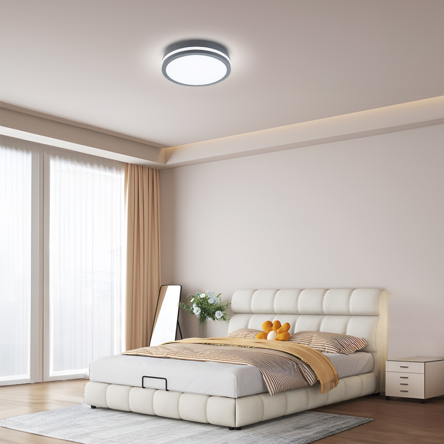 Brilagi - Lámpara de exterior LED BENE LED/24W/230V diá. 26 cm antracita IP54