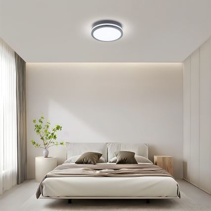 Brilagi - Lámpara de exterior LED BENE LED/24W/230V diá. 26 cm antracita IP54