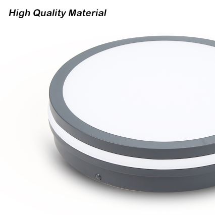 Brilagi - Lámpara de exterior LED BENE LED/24W/230V diá. 26 cm antracita IP54