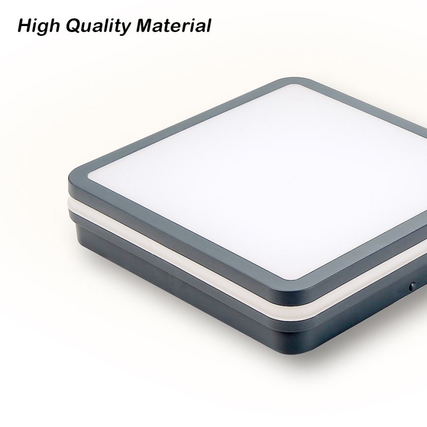 Brilagi - Lámpara de exterior LED con sensor BENE LED/24W/230V 26x26 cm antracita IP54