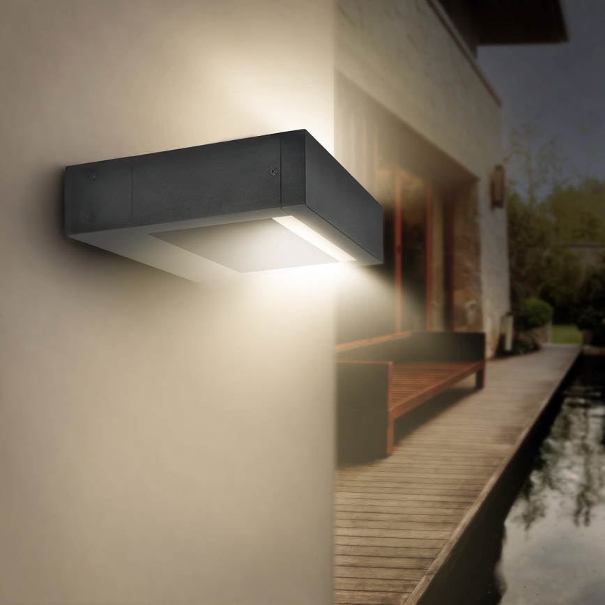 Brilagi - Aplique LED para exterior RAGUSA LED/7W/230V 3000/4000/6000K antracita IP54