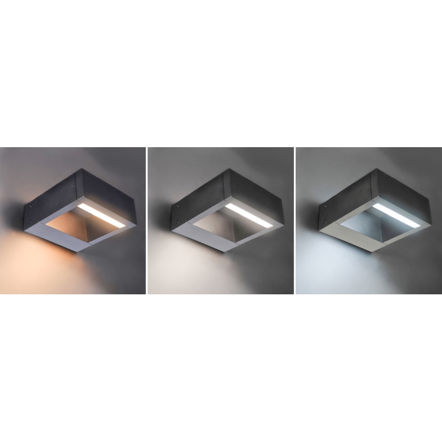 Brilagi - Aplique LED para exterior RAGUSA LED/7W/230V 3000/4000/6000K antracita IP54