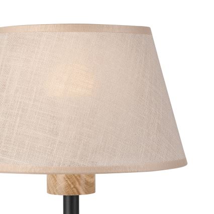 Brilagi - Lámpara de mesa ANTHONY 1xE27/60W/230V roble/beige