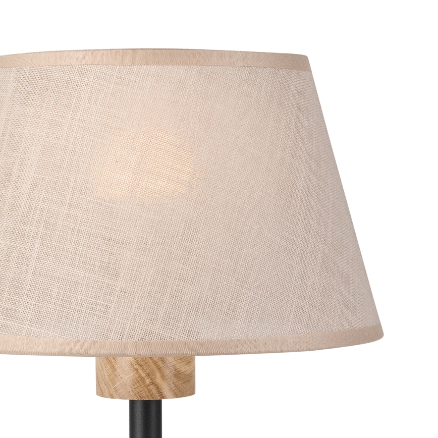 Brilagi - Lámpara de mesa ANTHONY 1xE27/60W/230V roble/beige