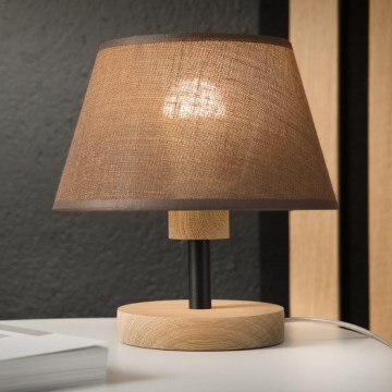 Brilagi - Lámpara de mesa ANTHONY 1xE27/60W/230V roble/marrón