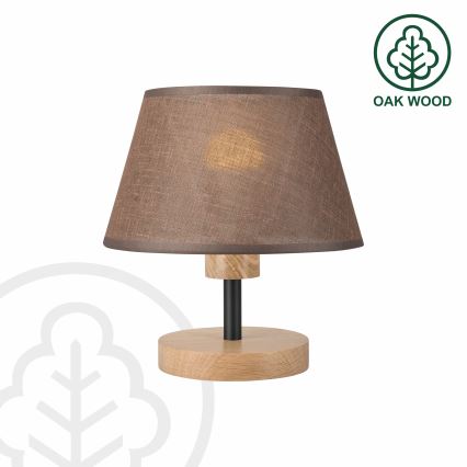 Brilagi - Lámpara de mesa ANTHONY 1xE27/60W/230V roble/marrón