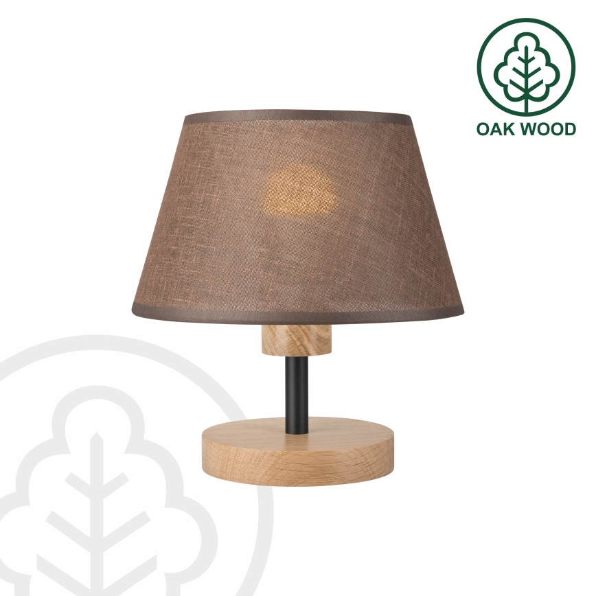 Brilagi - Lámpara de mesa ANTHONY 1xE27/60W/230V roble/marrón