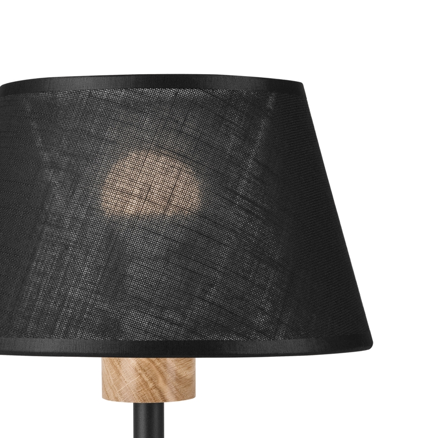 Brilagi - Lámpara de mesa ANTHONY 1xE27/60W/230V roble/negro