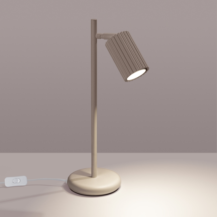 Brilagi - Lámpara de mesa CRESTO 1xGU10/10W/230V taupe