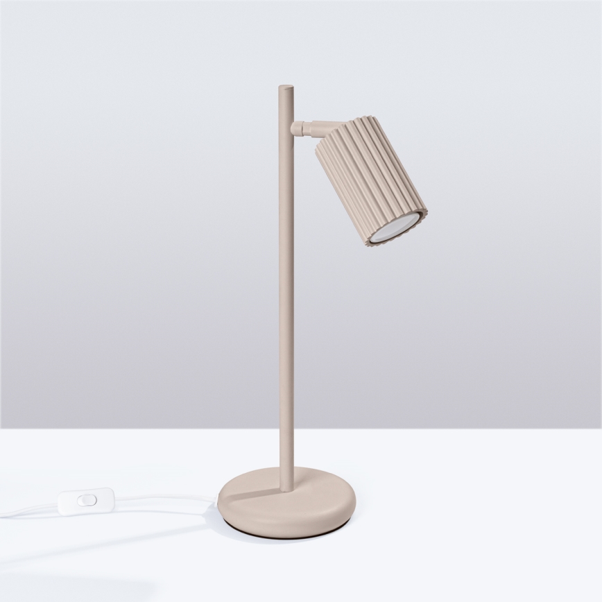Brilagi - Lámpara de mesa CRESTO 1xGU10/10W/230V taupe