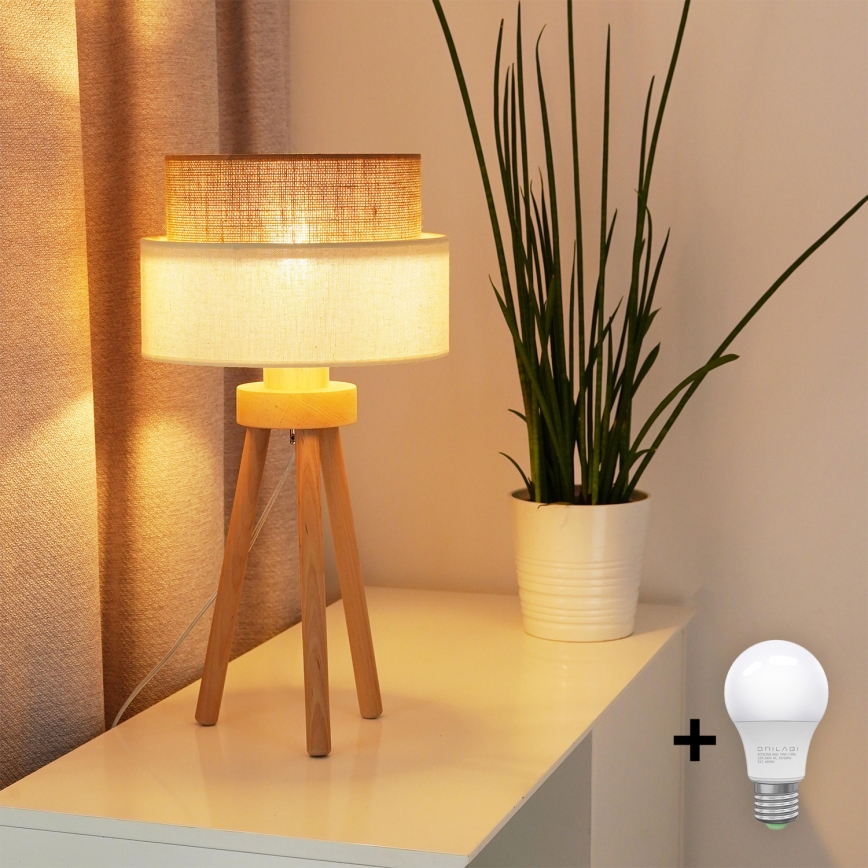 Brilagi - Lámpara de mesa LED BOHO STYLE 1xE27/15W/230V