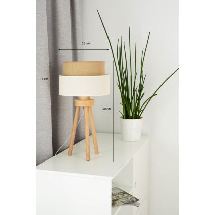 Brilagi - Lámpara de mesa LED BOHO STYLE 1xE27/15W/230V