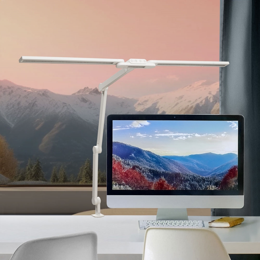 Brilagi - Lámpara de mesa LED flexible táctil regulable VARIO LED/24W/230V 3000-6500K CRI 92 blanco