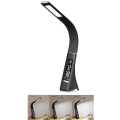 Brilagi - Lámpara de mesa LED regulable con pantalla PELLE LED/7W/230V negro