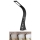 Brilagi - Lámpara de mesa LED regulable con pantalla PELLE LED/7W/230V negro