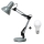 Brilagi - Lámpara de mesa LED ROMERO 1xE27/10W/230V plata