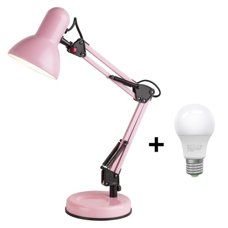 Brilagi - Lámpara de mesa LED ROMERO 1xE27/10W/230V rosa