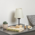 Brilagi - Lámpara de mesa NUBILA WOOD 1xE27/25W/230V roble/color crema
