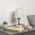 Brilagi - Lámpara de mesa NUBILA WOOD 1xE27/25W/230V roble/color crema