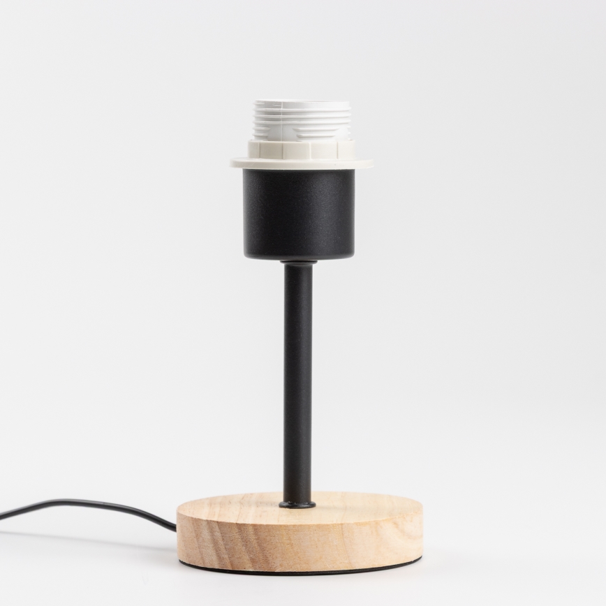 Brilagi - Lámpara de mesa NUBILA WOOD 1xE27/25W/230V roble/color crema